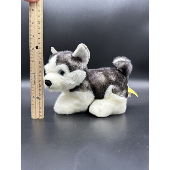 Siberian Husky Dog Toy Stuffed Animal Miyoni Aurora Plush Bean Filled Realistic - Picture 11 of 12